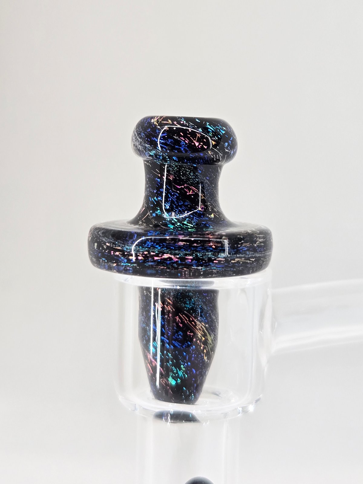 16mm Victory Glassworks "Aurora" Dichro Boro Apex Cap & Matching Pillar