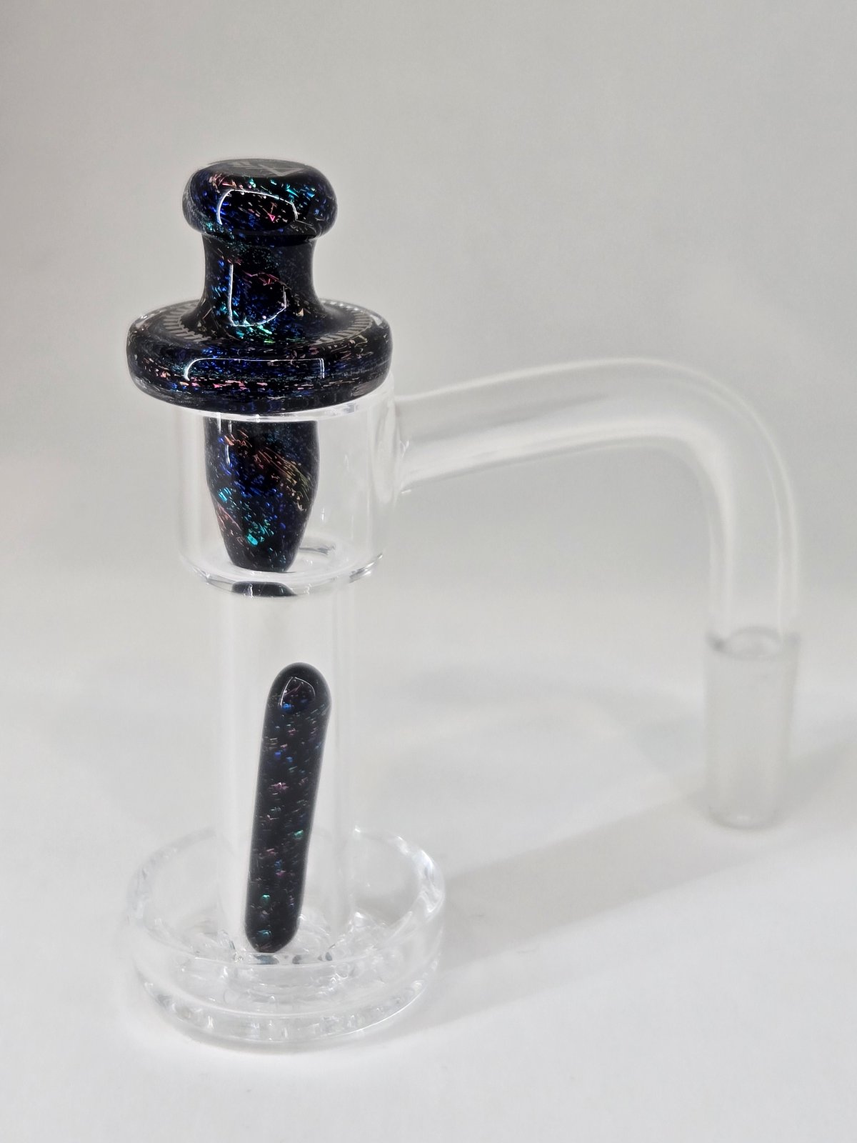 16mm Victory Glassworks "Aurora" Dichro Boro Apex Cap & Matching Pillar
