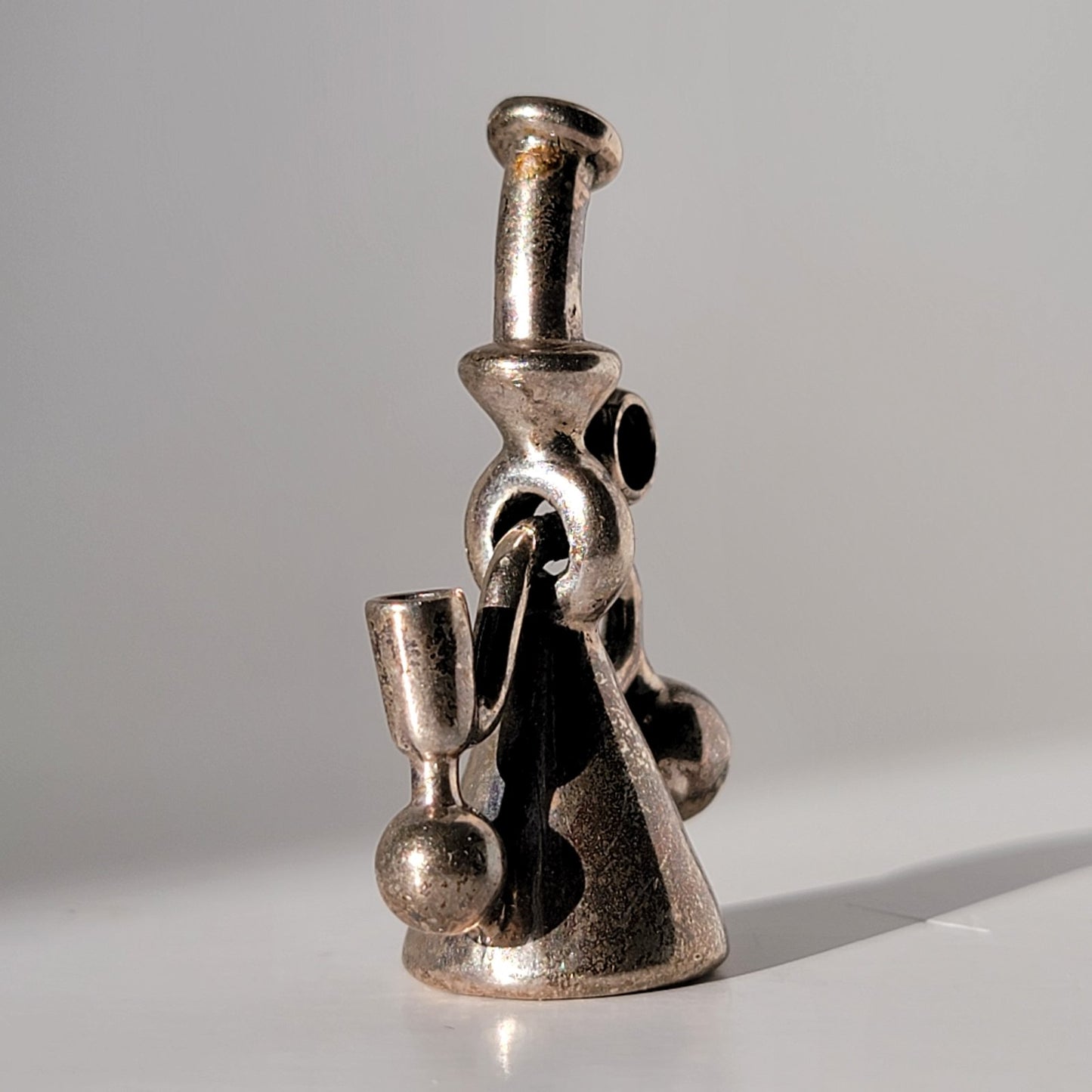 Kuhns x JD Maplesden Solid Silver Wormhole Pendant