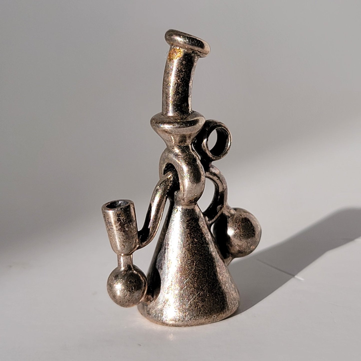 Kuhns x JD Maplesden Solid Silver Wormhole Pendant