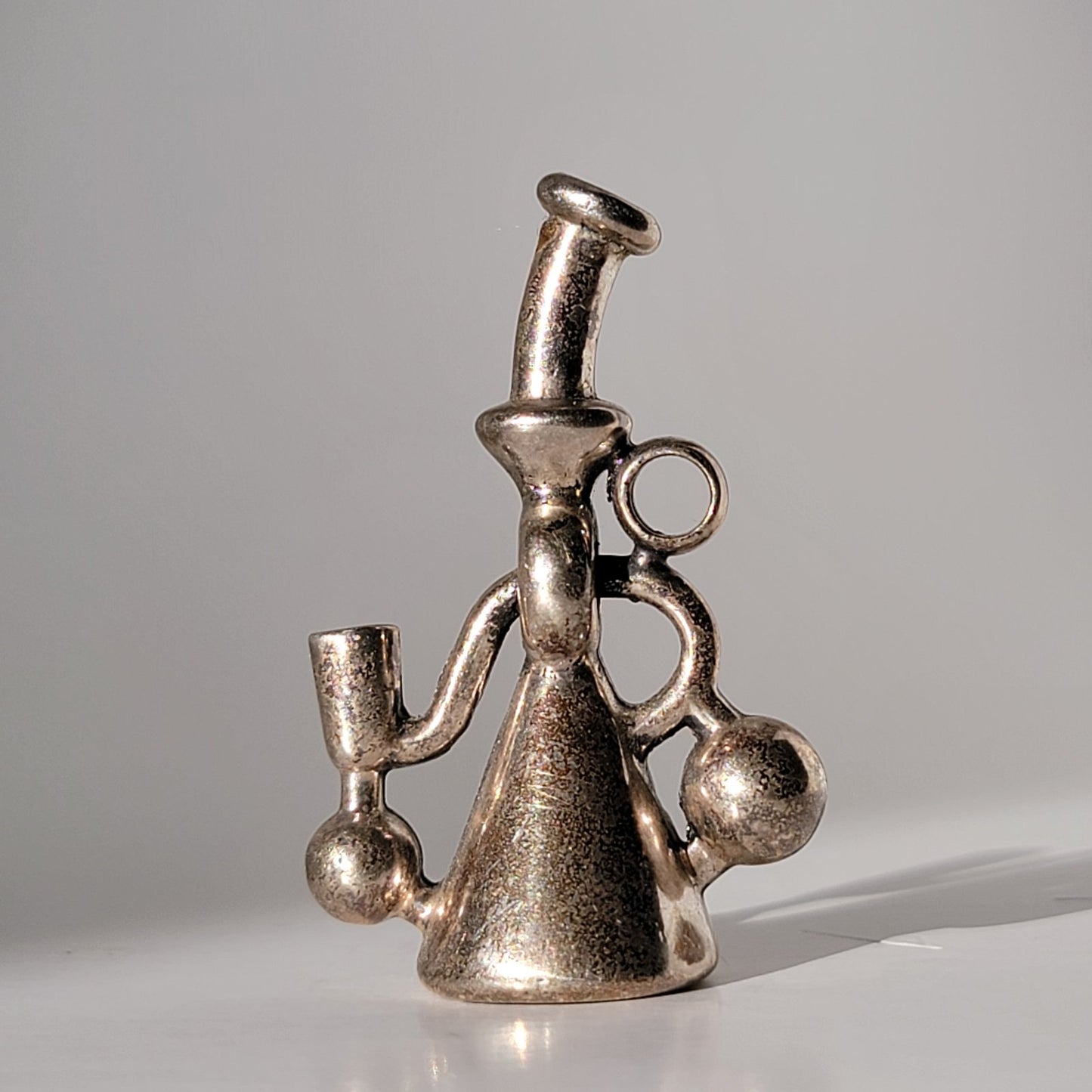 Kuhns x JD Maplesden Solid Silver Wormhole Pendant