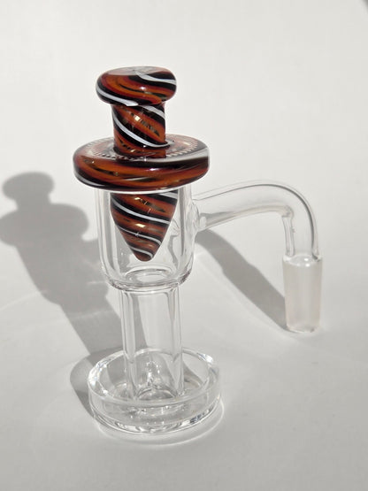 20mm Victory Glassworks "Clown Fish" Linework Boro Apex Cap