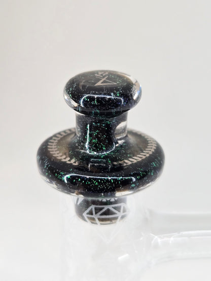 16mm Victory Glassworks "Storm Surge" Dichro Boro Apex Cap