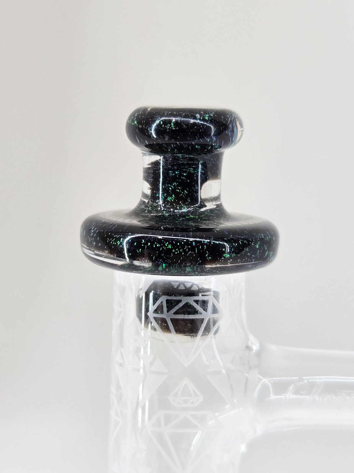 16mm Victory Glassworks "Storm Surge" Dichro Boro Apex Cap