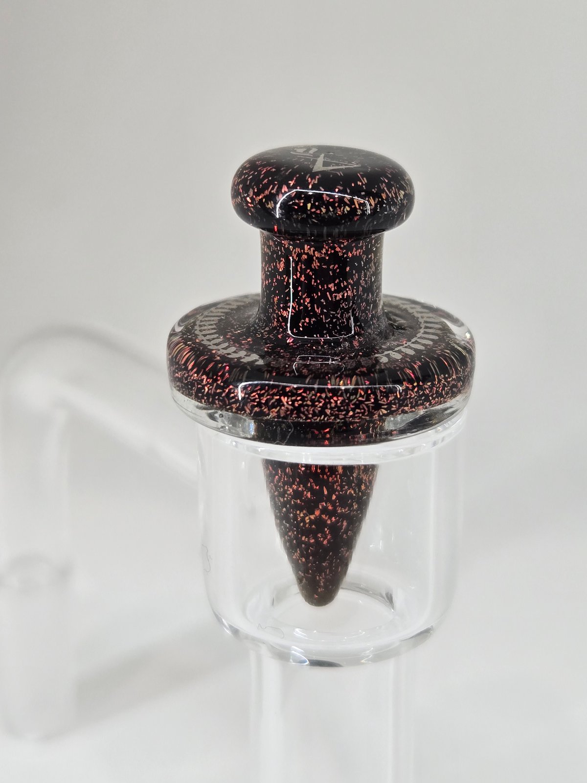 16mm Victory Glassworks "Scarlet Ember" Dichro Boro Apex Cap