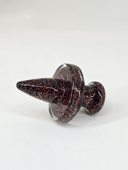 16mm Victory Glassworks "Scarlet Ember" Dichro Boro Apex Cap