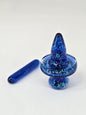 16mm Victory Glassworks "Icicle Ember" Dichro Boro Apex Cap & Matching Pillar