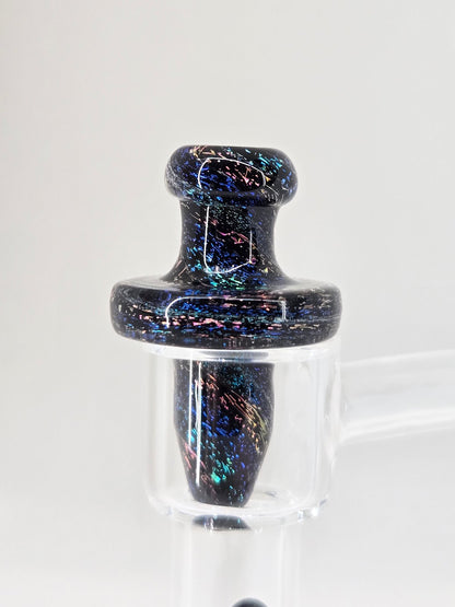 16mm Victory Glassworks "Aurora" Dichro Boro Apex Cap & Matching Pillar 