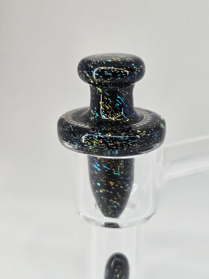 16mm Victory Glassworks "Electrum" Dichro Boro Apex Cap & Matching Pillar