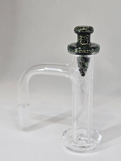 16mm Victory Glassworks "Moss Ember" Dichro Boro Apex Cap