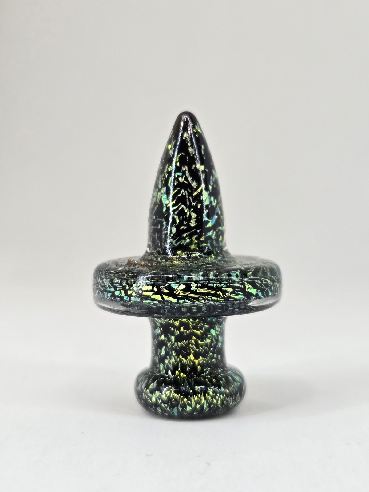 16mm Victory Glassworks "Moss Ember" Dichro Boro Apex Cap