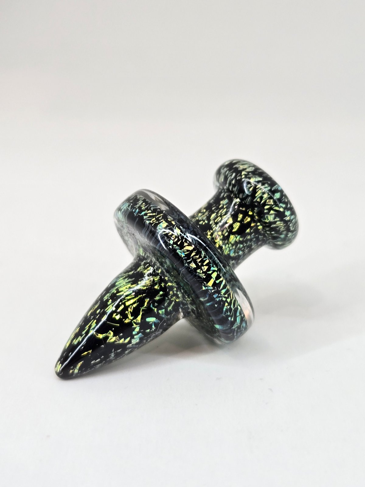 16mm Victory Glassworks "Moss Ember" Dichro Boro Apex Cap