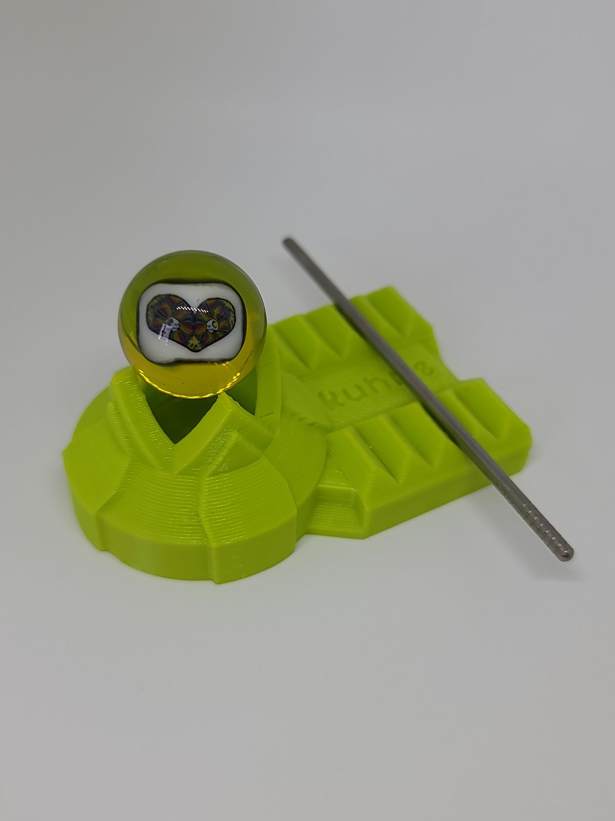 Neon Green Kuhns Weighted Dabber Stand