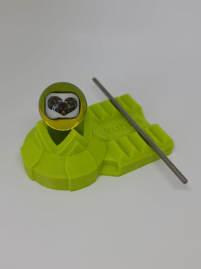 Neon Green Kuhns Weighted Dabber Stand