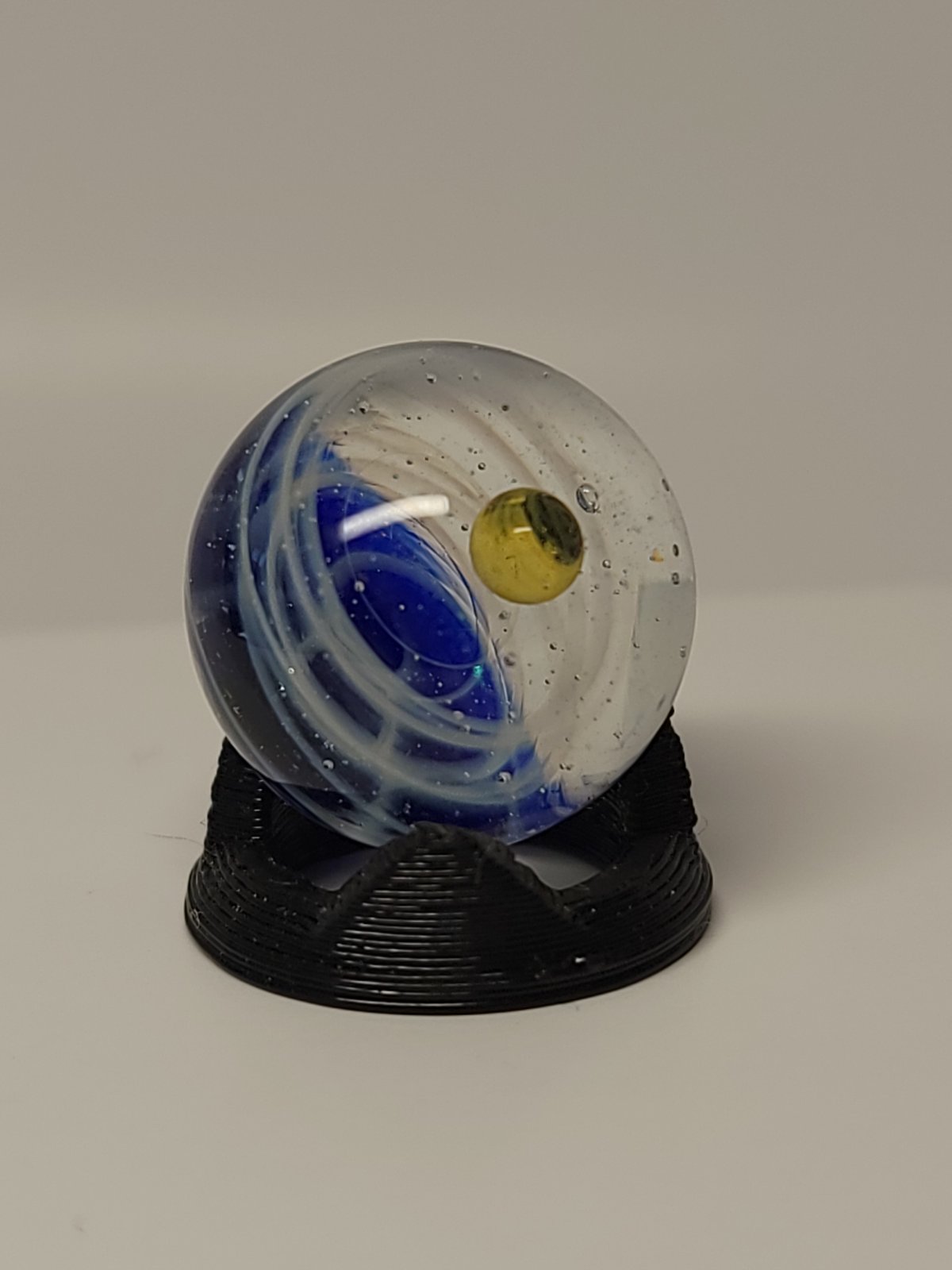 Dark Blue Top Marble w/Opal Sphere