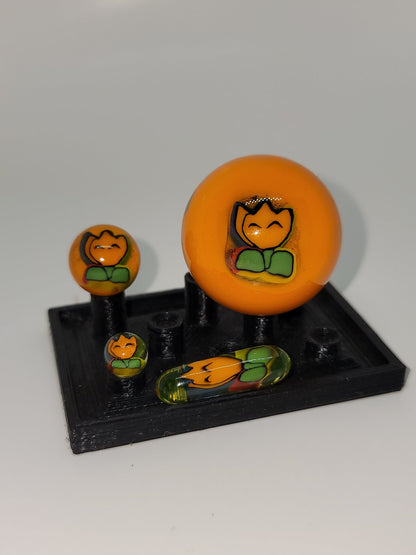 Punty Fire Flower Slurper Set (UV Reactive)