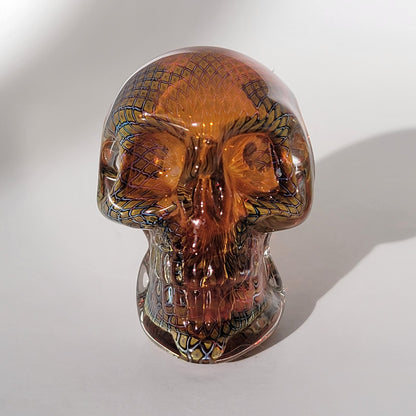 Elevator Glass Box Fume Skull Pendant 