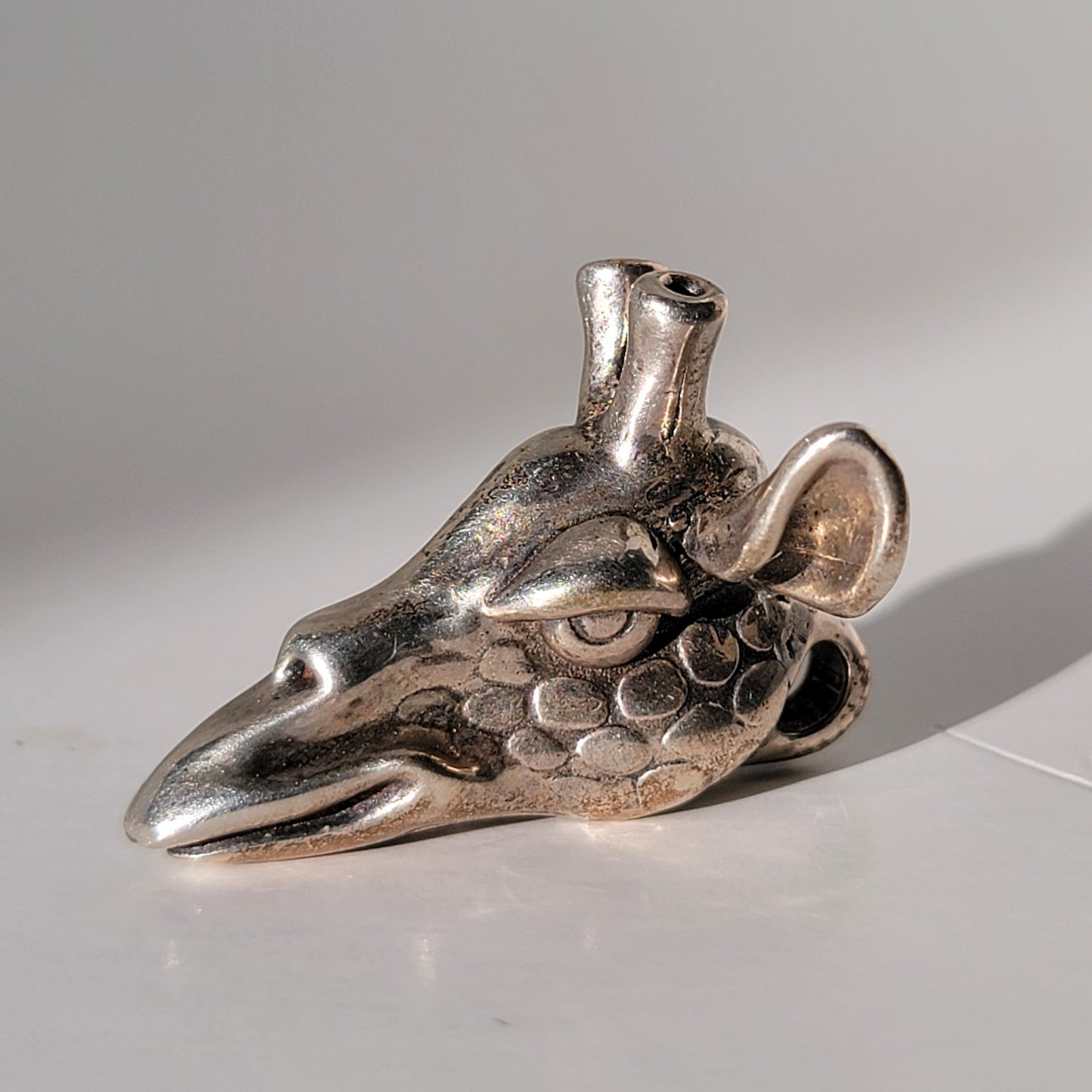 Kuhns x Matt Robertson Solid Silver Giraffe Head Pendant