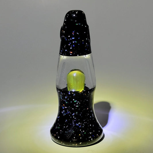 Chrushed Opal and Illuminatti Bluegrass Man Lava Lamp Pendant 