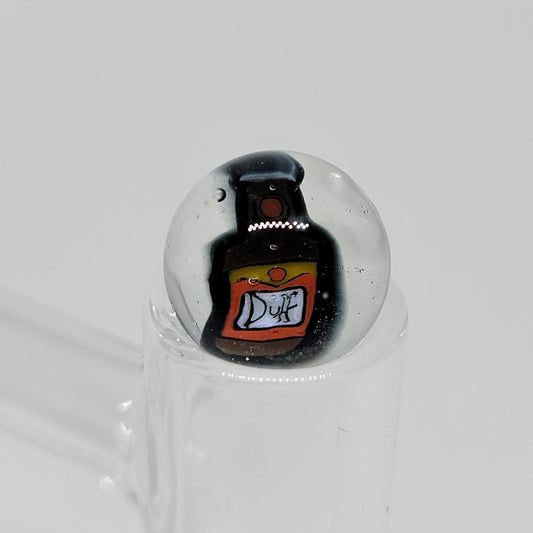 Duff Beer Bottle Control Tower Top Marble 